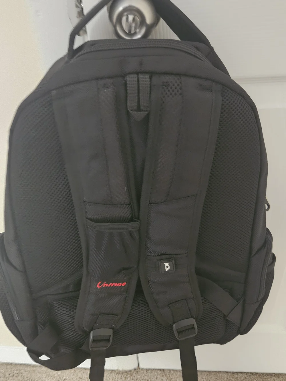 UNIF Black Men's Backpack - Versatile Travel & Work Bag